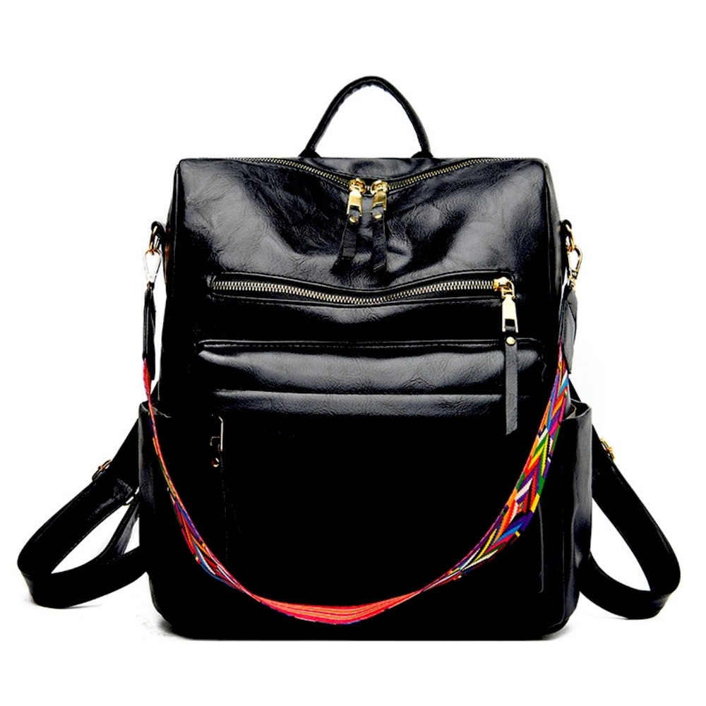 Stylish Synthetic Leather Backpack for Leisure Travelling Bag